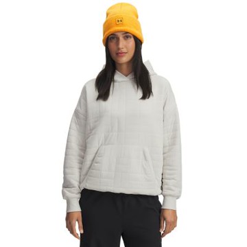 【UNDER ARMOUR】UA 女 Unstoppable Flc Txtr 長袖帽T_6003655-110