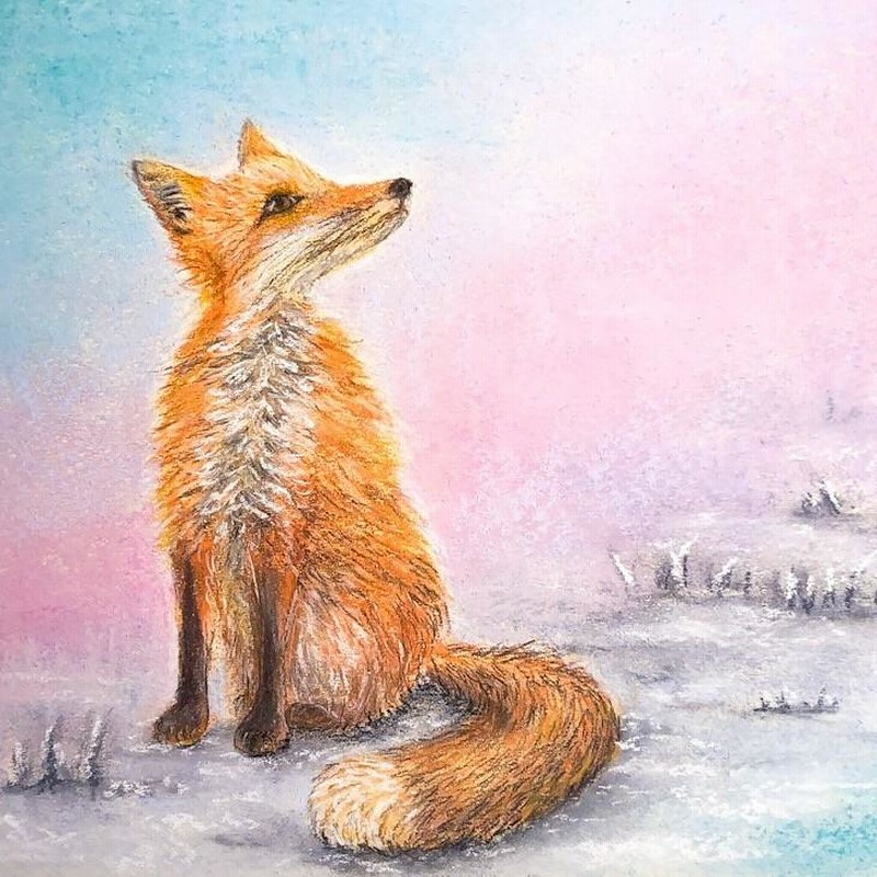 パステル画 画家の絵 （soul artist YUKI on X: 