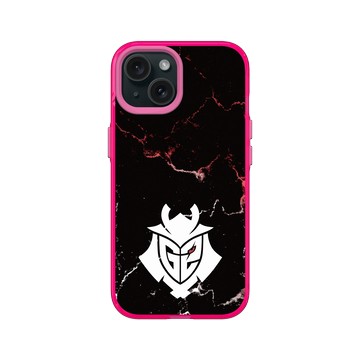 iPhone 15 Clear 粉漾桃 - G2 Esports - G2 Logo Marble