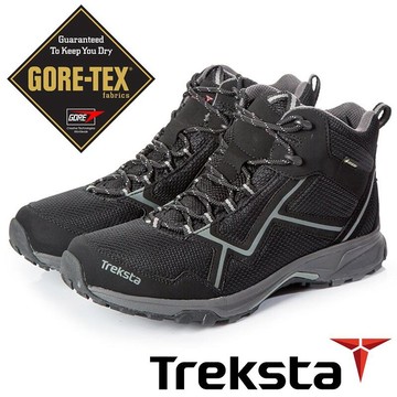 【Treksta 韓國】STA 102 MID LACE 男 GTX 防水中筒健行鞋『黑灰』KR20CM