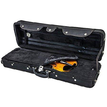 SKY Full Size Violin Oblong Case Lightweight with Hygrometer Black Blac