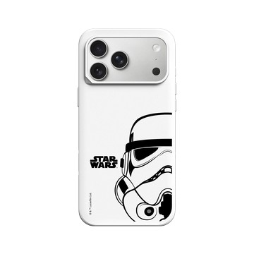 iPhone 17 Pro Max SolidX 白 - 迪士尼-星際大戰 Star Wars - 星際大戰 – 風暴兵黑線條