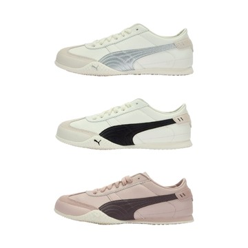 PUMA BELLA UT LEA 草莓巧咖 白黑 白銀 皮革 薄底 復古 緩震 運動鞋 休閒鞋 女鞋【405256】