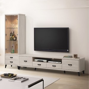 【MUNA 家居】艾爾9尺L櫃(電視櫃/長櫃)