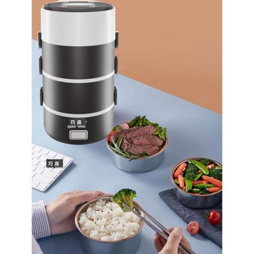 電熱飯盒四層超大容量可插電加熱保溫飯盒防干燒上班族便攜飯盒