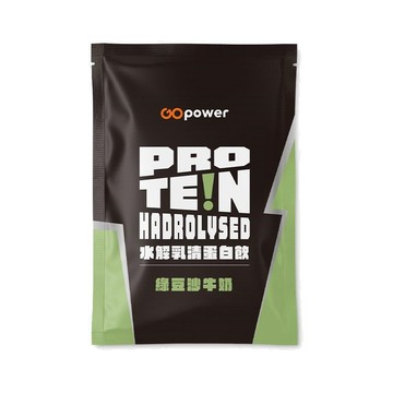 GOpower 水解乳清蛋白飲-綠豆沙牛奶(35g) x 5包 隨身包 高蛋白 蛋白粉
