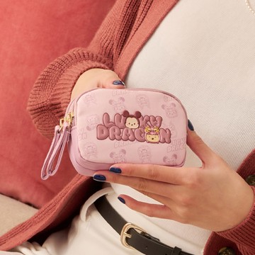 【DISNEY】Tsum Tsum-雙層零錢包-粉 PTD23-F2-21PK