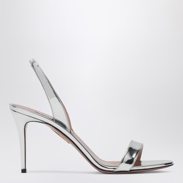 So Nude 85 Silver Sandals