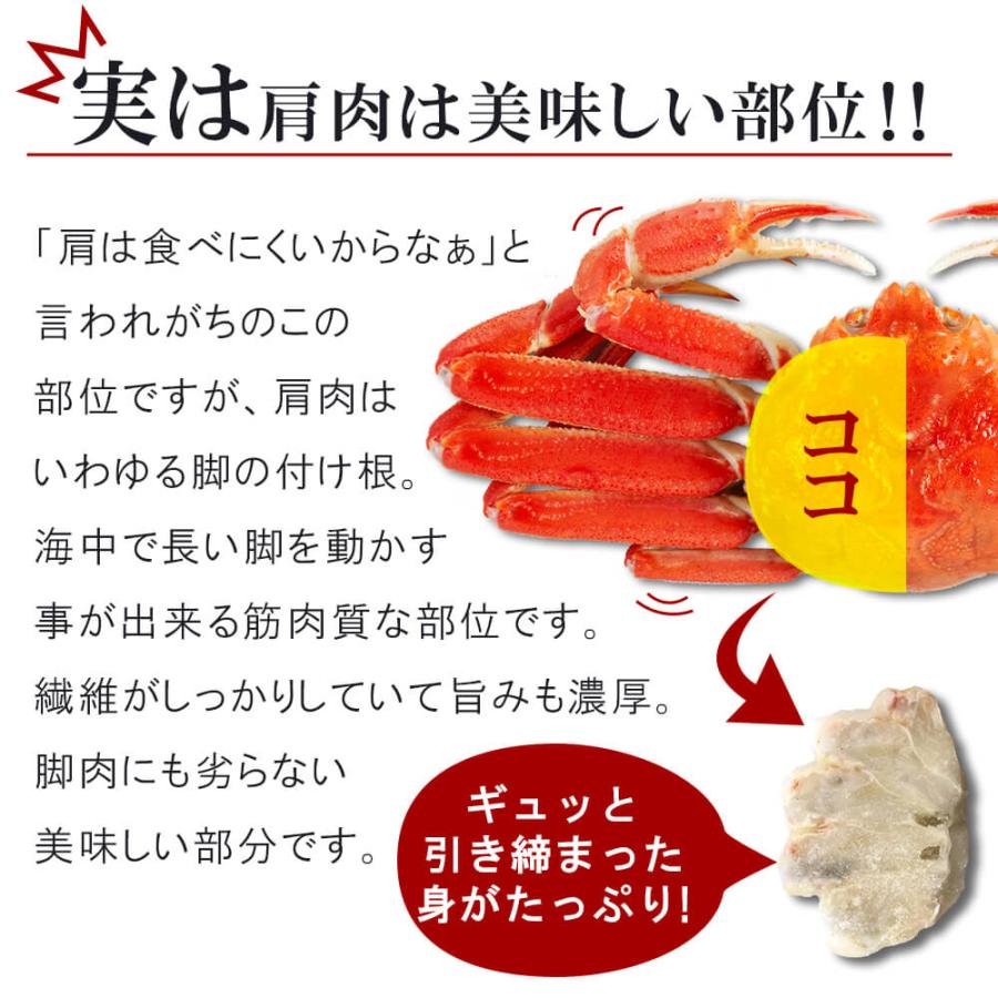 生ずわい 肩肉 500g お刺身OK 冷凍 ずわい 蟹 お買い得 お手頃 お歳暮 冬ギフト 鍋