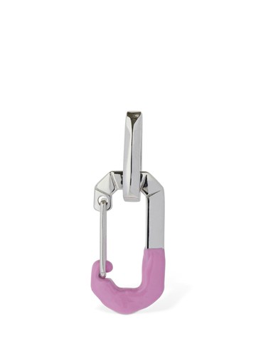 Chiara 18kt Gold & Rubber Mono Earring