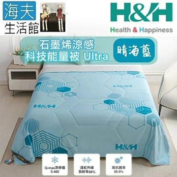 【海夫生活館】南良H&H 石墨烯涼感科技能量被-Ultra (晴海藍)