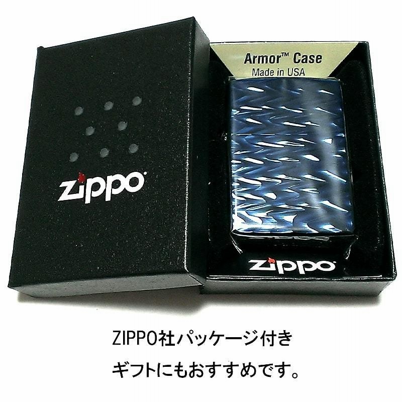 ZIPPO アーマー チタン加工 両面加工 ブルーチタン 彫刻ジッポ ライター 重厚 ウェーブ 青 おしゃれ かっこいい 高級 メンズ ギフト |  LINEブランドカタログ