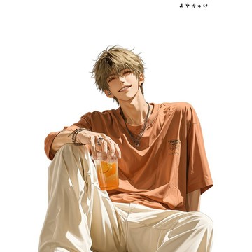 【8 月新款】07-137-0201 人物貼紙 簡約夏日男孩