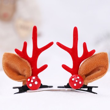 圣誕節頭箍COSPLAY老人頭裝飾麋鹿角發夾女童發箍創意圣誕帽頭扣