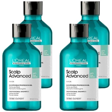 L'OREAL PROFESSIONNEL 巴黎萊雅PRO 水楊酸控油洗髮精  300ml  4瓶