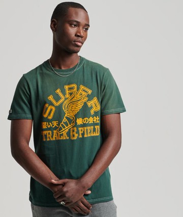 Superdry Men's Limited Edition Vintage 06 Rework Classic T-shirt Green Size: M