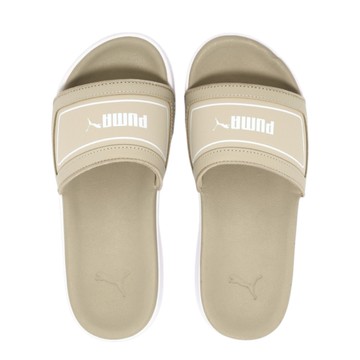 PUMA 拖鞋 KARMEN SLIDE 奶茶 厚底 休閒拖鞋 女 38907311