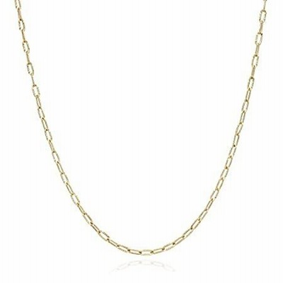 14K Gold 2mm Diamond Cut Oval Cable Chain Necklace 16"-18", 16