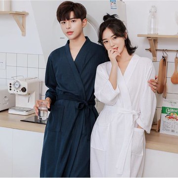 華夫格浴袍