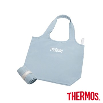 【THERMOS膳魔師】環保購物袋(Y-BG04-GY)-灰藍色