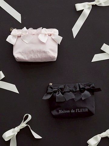 柔美蝴蝶結緞帶造型迷你收納包(08000622500) - Maison de FLEUR