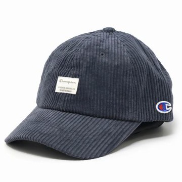 Champion 官方直營-中性-HY 燈芯絨棒球帽-深藍色 （381-0093-NAVY）