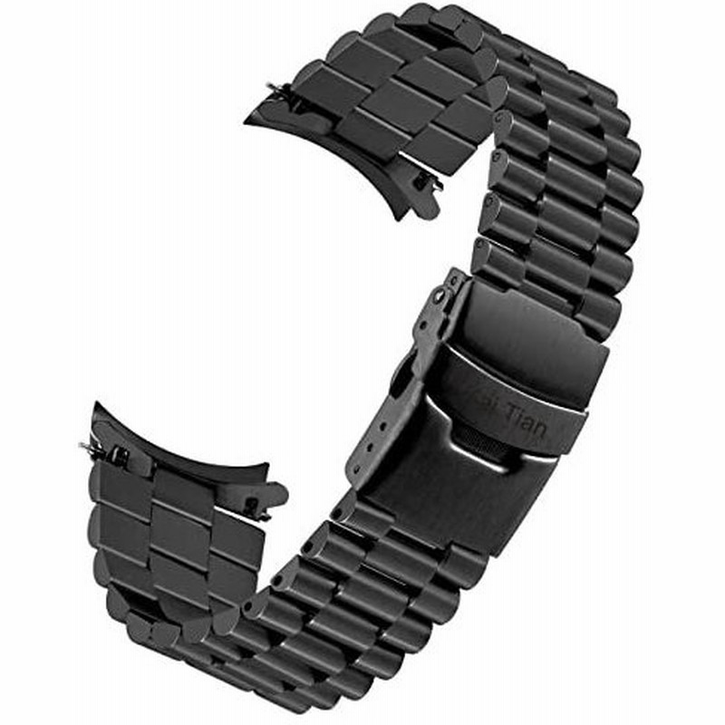 mm黒腕時計 ベルトステンレス湾曲した端 交換用時計バンドベルト 先細り3次元の交換バンド男性用女性用 通販 Lineポイント最大get Lineショッピング