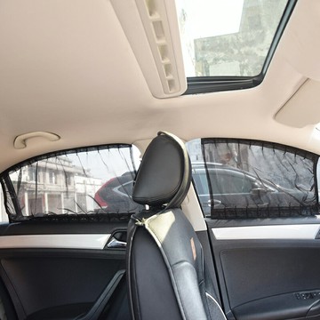 汽車軌道式後窗遮陽簾 2入 汽車窗簾 車用窗簾 車窗遮陽簾 車子窗簾  車內窗簾 車內防曬【CV0121】普特汽車精品