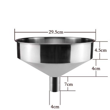 加厚特大號漏鬥 不銹鋼漏鬥 加油漏鬥 大口漏鬥 無磁鋼漏包郵