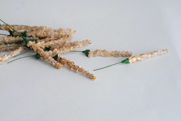 紙花，50 件，DIY 用品 0.5x5 公分。薰衣草色，米棕