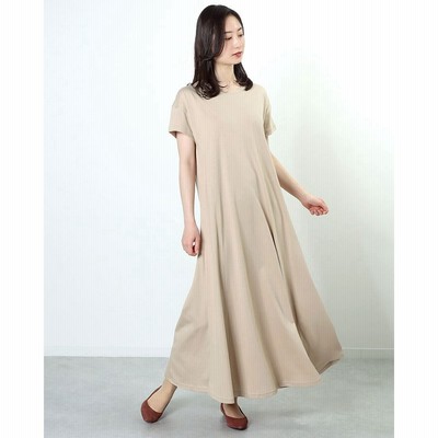 コムサイズム Comme Ca Ism Tシャツ ワンピース キャメル 通販 Lineポイント最大get Lineショッピング