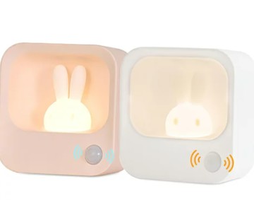 日本 HITEMASA 兔子 感應 夜燈 HSD-N79 檯燈 LED燈 自動照明 護理燈 USB充電 臥室 樓梯 日本代購