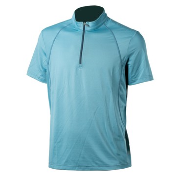 PolarStar 男 排汗立領短袖上衣『灰綠』P21127 排汗衣 排汗衫 吸濕快乾 露營.戶外.吸濕.排汗.透氣.快乾.輕量