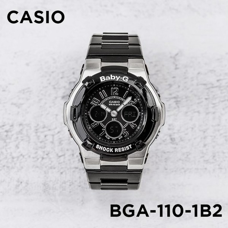 10年保証 日本未発売 Casio Baby G カシオ ベビーg Bga 110 1b2 腕時計 時計 ブランド レディース キッズ 子供 女の子 アナデジ 日付 カレンダー 防水 ブラッ 通販 Lineポイント最大0 5 Get Lineショッピング
