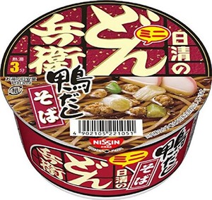 日清食品 日清のどん兵衛 鴨だしそばミニ カップ麺 46G×12個