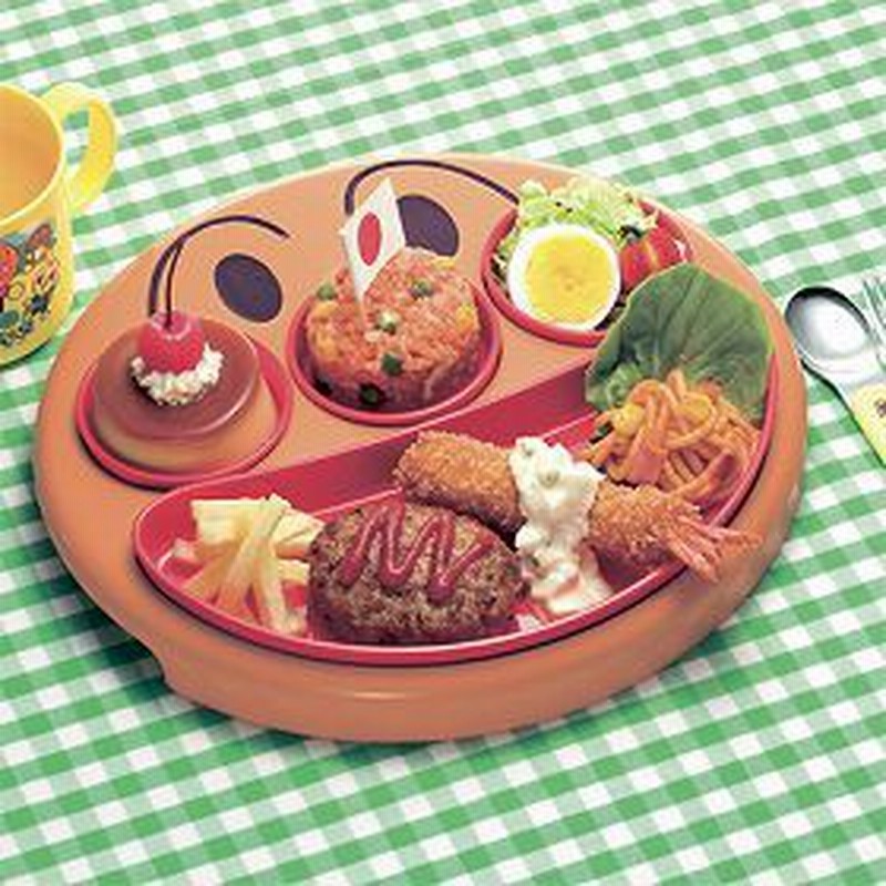 ランチプレート フェイスランチ皿 お子様ランチ アンパンマン 子供用 キャラクター （ お皿 プレート 子供用食器 ベビー食器 あん |  LINEショッピング