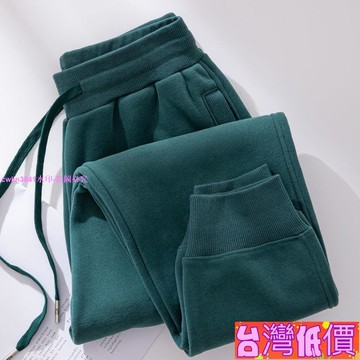 悅裳💎低價免運💎長褲 運動褲女加絨衛褲女 新款秋冬女裝休閑加厚束腳長褲子女