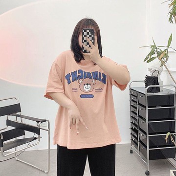 台灣出貨 特大碼女裝 150kg大尺碼短袖 春夏新款短袖 t恤女 胖MM寬鬆遮肚短袖 減齡短袖 顯瘦短袖 T恤上衣