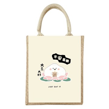 小呸角 大棉麻手提袋