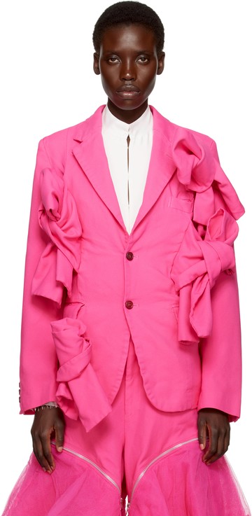 Comme des Garçons Homme Plus 粉色西装外套
