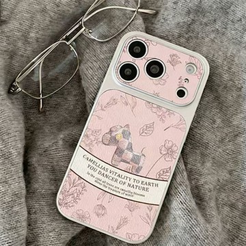 INS粉小馬適用蘋果iphone17promax手機殼新款電鍍高階感15/16皮紋