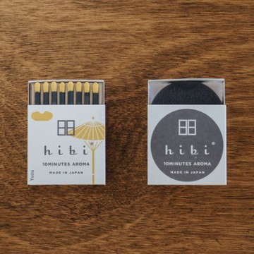 HIBI｜薰香火柴 - 柚子 (8入裝) 2入組