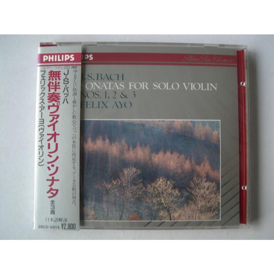 Bach   Sonatas for Solo Violin   Felix Ayo    CD