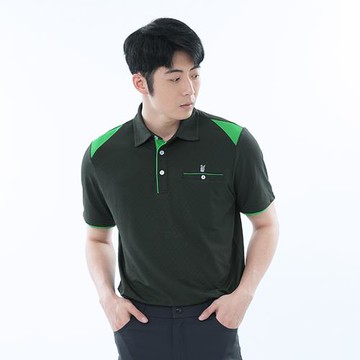 【遊遍天下】男款抗UV吸濕排汗機能POLO衫GS1043深灰(M-5L大尺碼)
