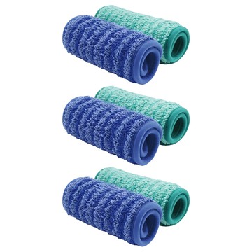 Rocktex 搖滾雞 超纖拖把替換布/拖把布 乾濕兩用 纖維拖把布/除塵拖把布/拖把替換布 RT-C3456 2條  32 x 15cm  3組