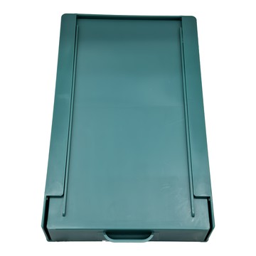 E.dot 黏貼式抽屜收納盒 大號 21.5x13x3.5cm PP材質  綠色  1層