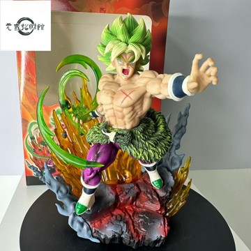 元氣招財 龍珠GK佈羅利VS悟吉塔共鳴係列戰鬥形態場景特效動漫手辦模型擺件