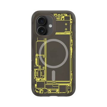 iPhone 16 AirX 本質黑 - JOCR - Inside an iPhone - Yellow