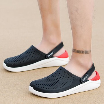 洞洞鞋男士夏季韓版潮流室外沙灘鞋涼拖個性半拖兩用涼鞋潮男拖鞋