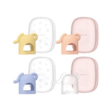 韓國 MOYUUM 白金矽膠手套固齒器-小小象(多款可選)